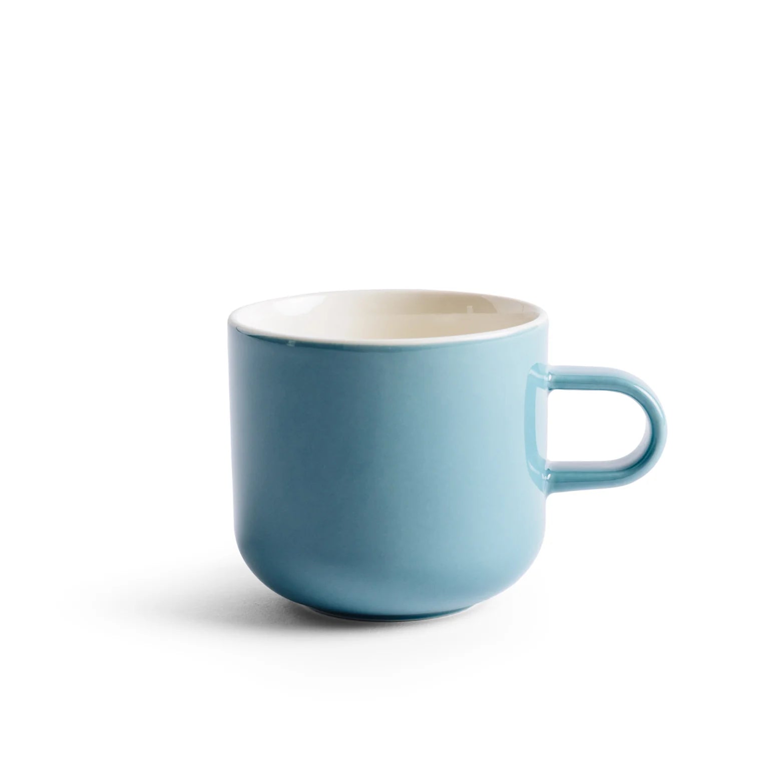 Acme Bobby Mug Kōkako 300ml — deep blue-grey porcelain mug with white interior on a white background, Aunty Tommy&